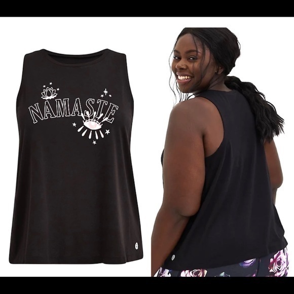 Torrid 3X Namaste Active Wicking Cropped Tank Top‎ - Picture 1 of 1